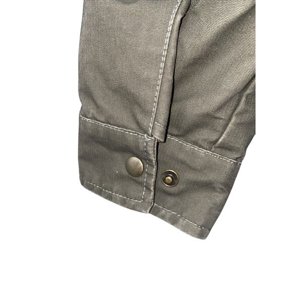 Kuhl Burr Canvas Jacket Fleece Lined Small Mens Green Patina Hiking - Picture 6 of 14